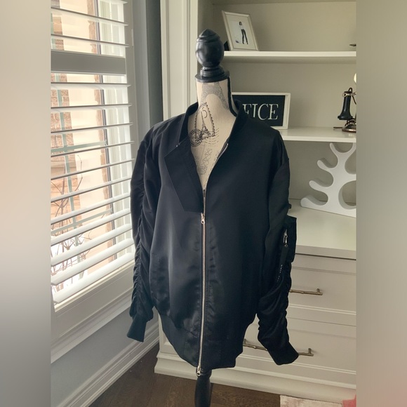KOLLAR CLOTHING BLIGO Bomber Jacket Black Men’s Size Extra Large Like New - Picture 5 of 16